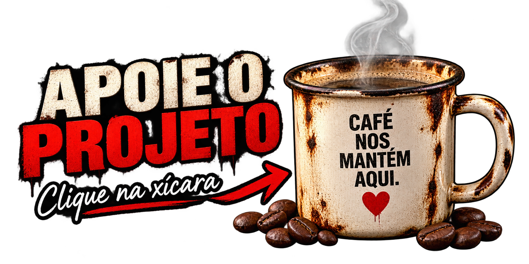 Apoie o Projeto — clique na xícara